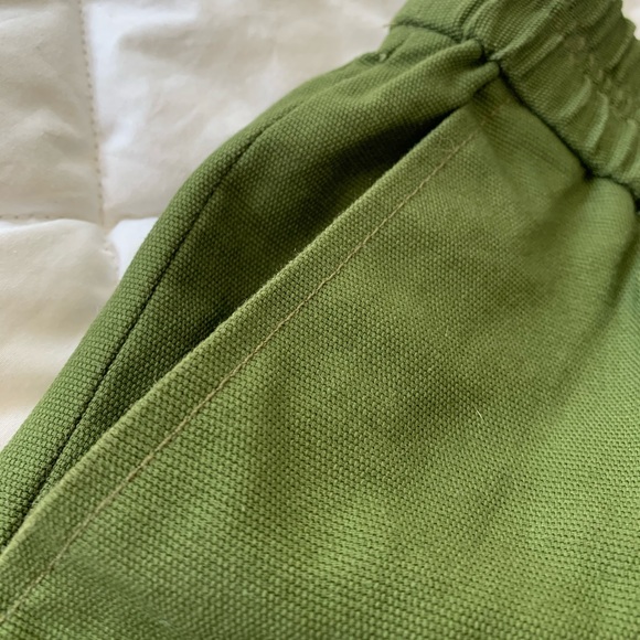 Green J. Crew Fabric Shorts - Picture 2 of 4